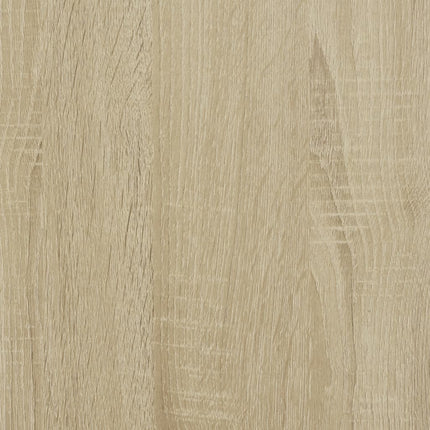 Tv-bänk rökfärgad ek 206,5x28,5x95 cm konstruerat trä