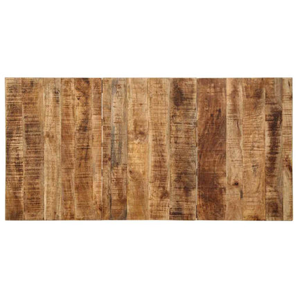 Matbord 160x80x75 cm massivt trä grov mango