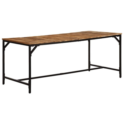 Matbord 180x90x75 cm massivt trä grov mango