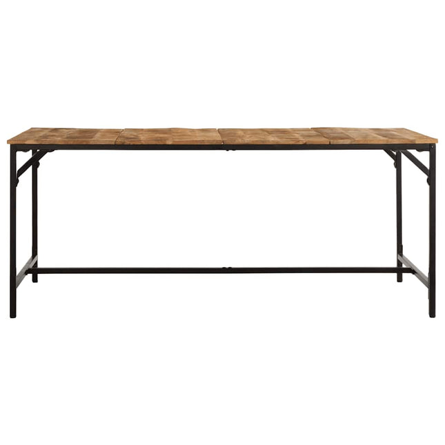 Matbord 180x90x75 cm massivt trä grov mango