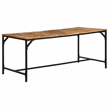 Matbord 180x90x75 cm massivt trä grov mango