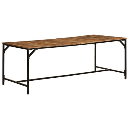 Matbord 200x100x75 cm massivt trä grov mango