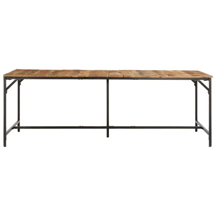 Matbord 220x90x75 cm massivt trä grov mango