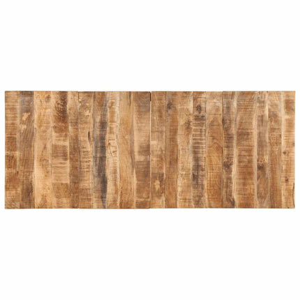Matbord 220x90x75 cm massivt trä grov mango