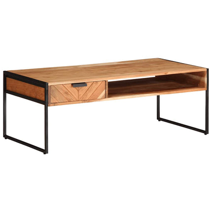 Soffbord 110x55x40 cm massivt akaciaträ