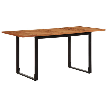 Matbord 160x80x75 cm massivt trä akacia