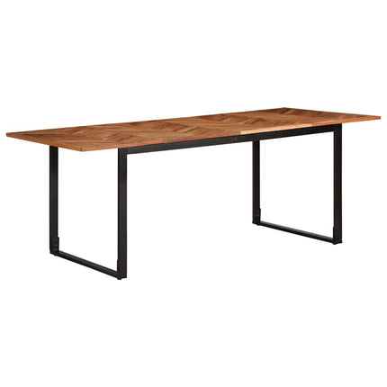 Matbord 200x100x75 cm massivt trä akacia
