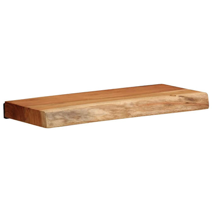 Vägghyllor 2 st 40x20x3,5 cm massivt trä akacia