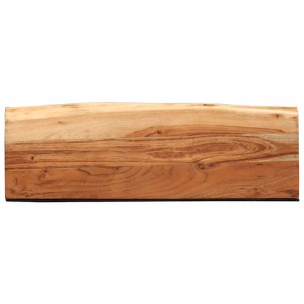 Vägghyllor 2 st 60x20x3,5 cm massivt trä akacia
