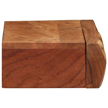 Vägghyllor 2 st 40x17x8 cm massivt trä akacia