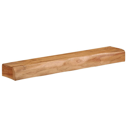 Vägghyllor 2 st 80x17x8 cm massivt trä akacia