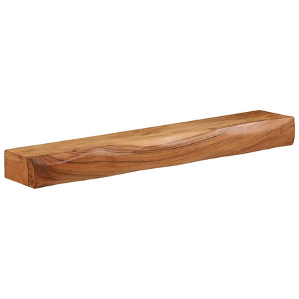 Vägghyllor 2 st 80x17x8 cm massivt trä akacia