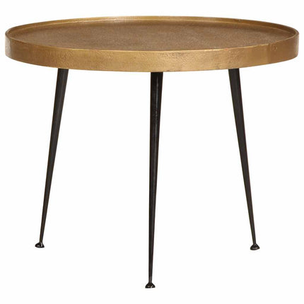 Soffbord 3 delar gyllene konstruerat trä