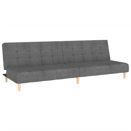 Bäddsoffa 2-sits ljusgrå tyg