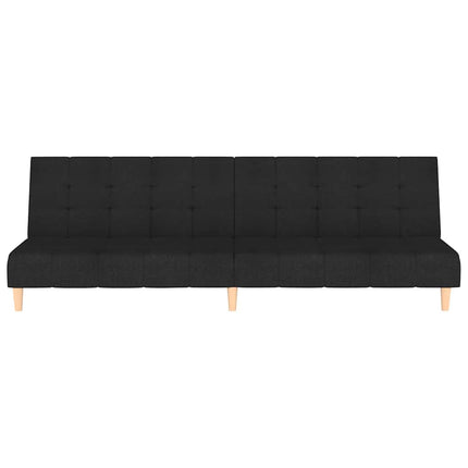Bäddsoffa 2-sits svart tyg