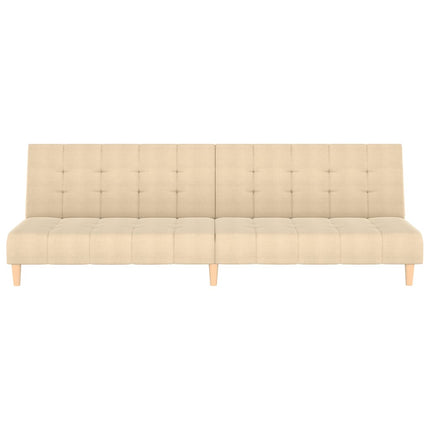 Bäddsoffa 2-sits gräddvit tyg