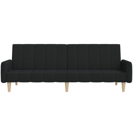 Bäddsoffa 2-sits svart tyg