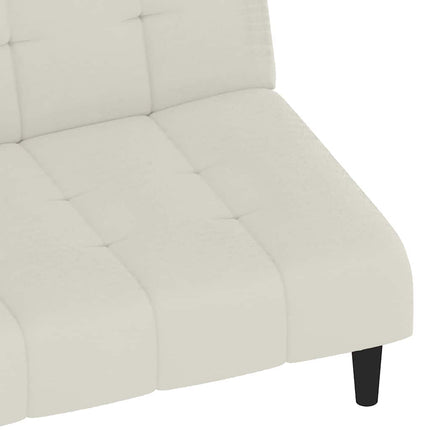 Bäddsoffa 2-sits gräddvit sammet