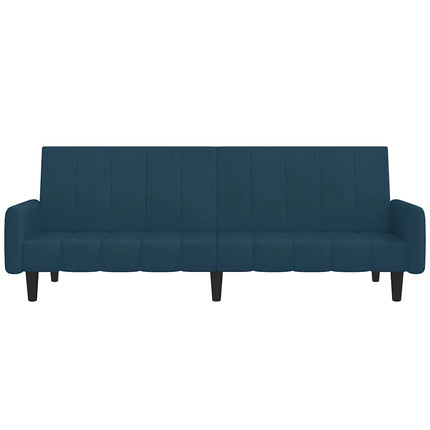 Bäddsoffa 2-sits blå sammet