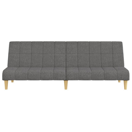 Bäddsoffa 2-sits ljusgrå tyg
