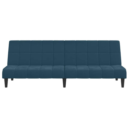 Bäddsoffa 2-sits blå sammet