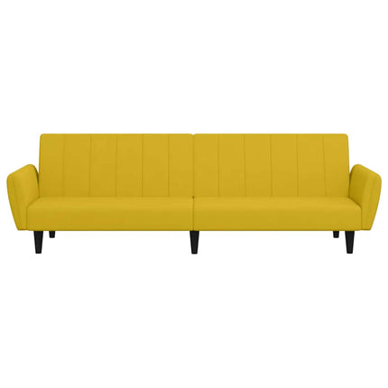 Bäddsoffa 2-sits gul sammet