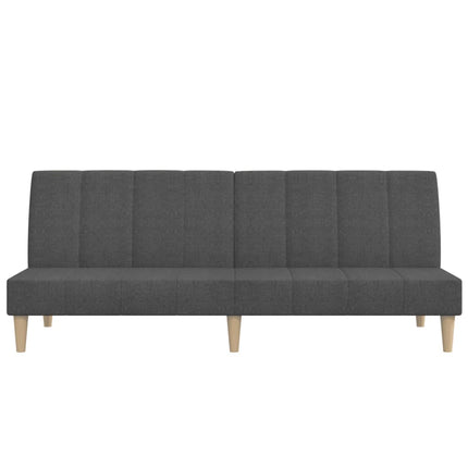 Bäddsoffa 2-sits mörkgrå tyg
