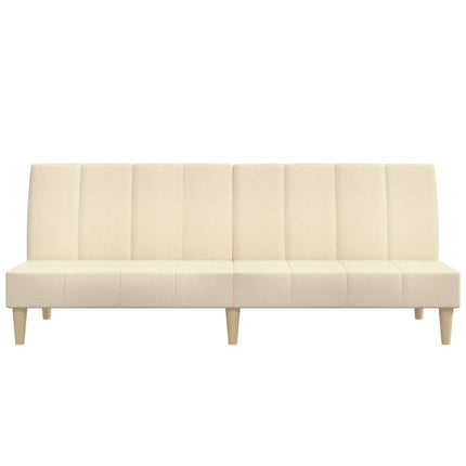 Bäddsoffa 2-sits gräddvit tyg