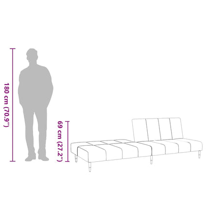 Bäddsoffa 2-Sits Sammet