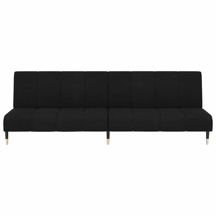 Bäddsoffa 2-sits svart sammet