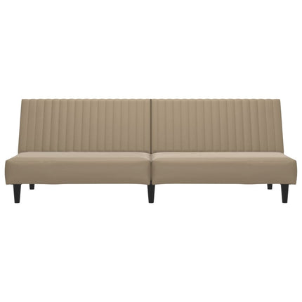Bäddsoffa 2-sits cappuccino konstläder
