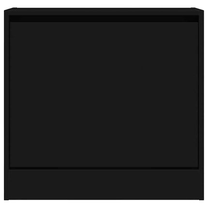 Skohylla svart 60x21x57 cm konstruerat trä