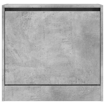 Skohylla betonggrå 60x21x57 cm konstruerat trä