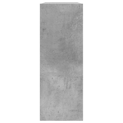 Skohylla betonggrå 80x21x57 cm konstruerat trä