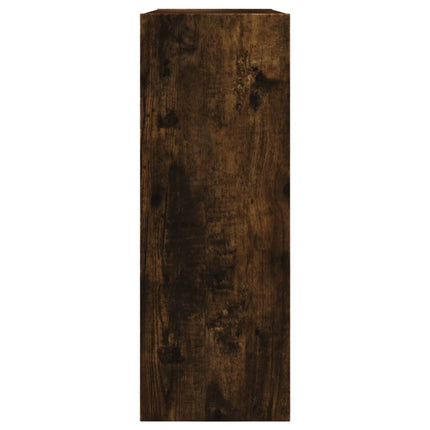 Skohylla rökfärgad ek 80x21x57 cm konstruerat trä