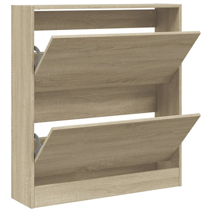 Skohylla sonoma-ek 80x21x87,5 cm konstruerat trä