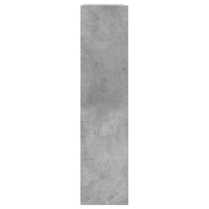 Skoskåp betonggrå 80x21x87,5 cm konstruerat trä
