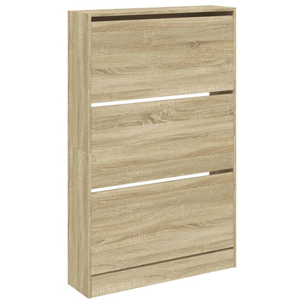 Skohylla sonoma-ek 80x21x125,5 cm konstruerat trä