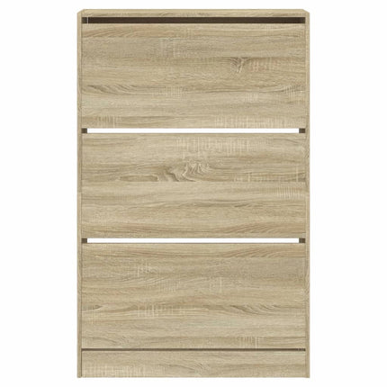 Skohylla sonoma-ek 80x21x125,5 cm konstruerat trä