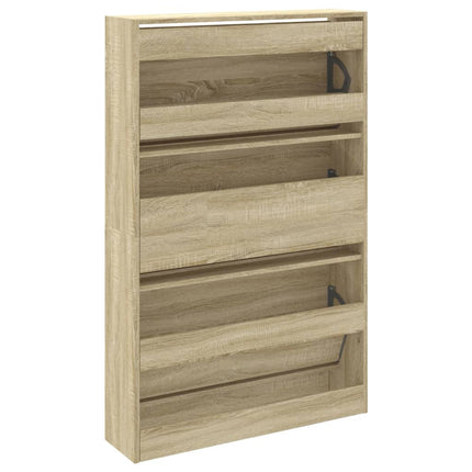 Skohylla sonoma-ek 80x21x125,5 cm konstruerat trä