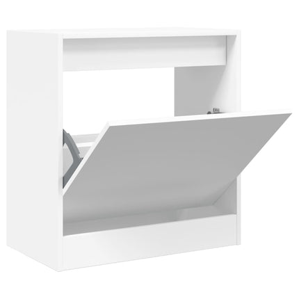 Skohylla vit 60x34x63,5 cm konstruerat trä