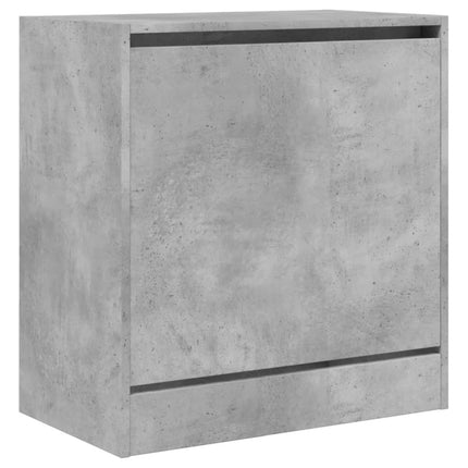 Skohylla betonggrå 60x34x63,5 cm konstruerat trä