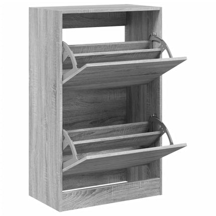 Skohylla grå sonoma 60x34x96,5 cm konstruerat trä