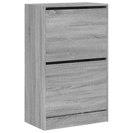 Skohylla grå sonoma 60x34x96,5 cm konstruerat trä