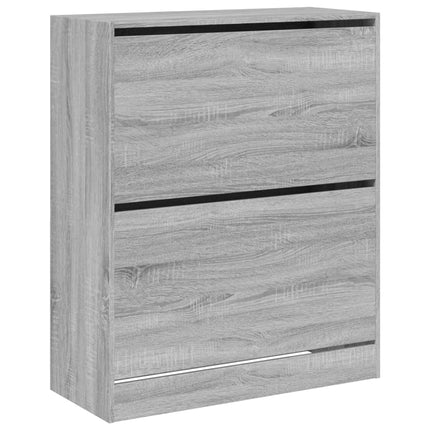 Skoskåp grå sonoma 80x34x96,5 cm konstruerat trä
