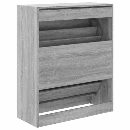 Skoskåp grå sonoma 80x34x96,5 cm konstruerat trä