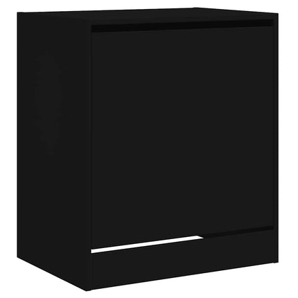 Skohylla svart 60x42x69 cm konstruerat trä