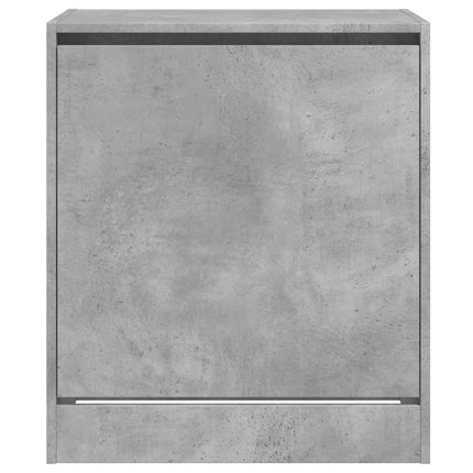 Skohylla betonggrå 60x42x69 cm konstruerat trä