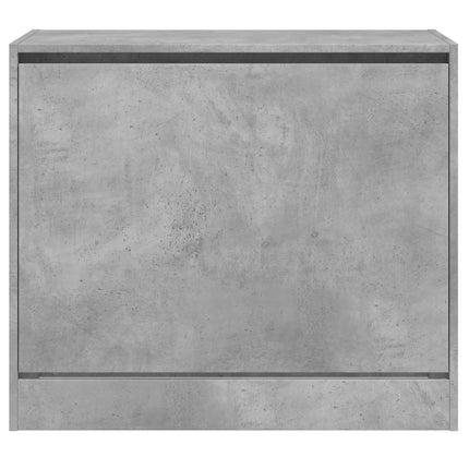 Skohylla betonggrå 80x42x69 cm konstruerat trä