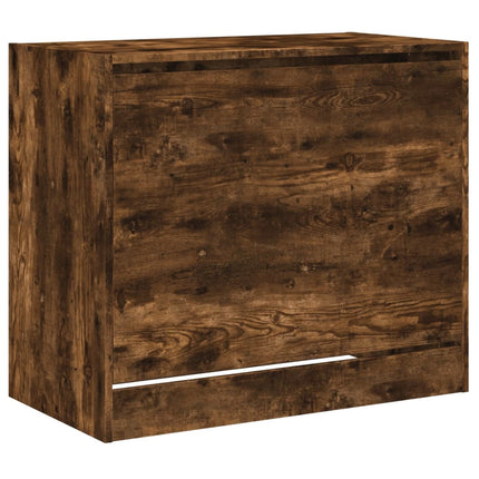 Skoställ rökfärgad ek 80x42x69 cm konstruerat trä